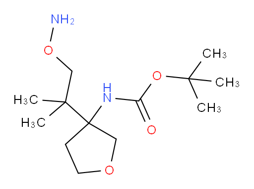 tert-butyl N-{3-[1-(aminooxy)-2-methylpropan-2-yl]oxolan-3-yl}carbamate