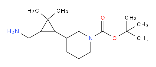 tert-butyl 3-[3-(aminomethyl)-2,2-dimethylcyclopropyl]piperidine-1-carboxylate