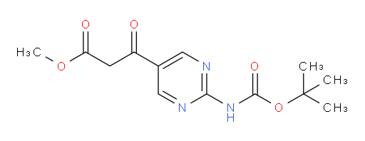 methyl 3-(2-{[(tert-butoxy)carbonyl]amino}pyrimidin-5-yl)-3-oxopropanoate