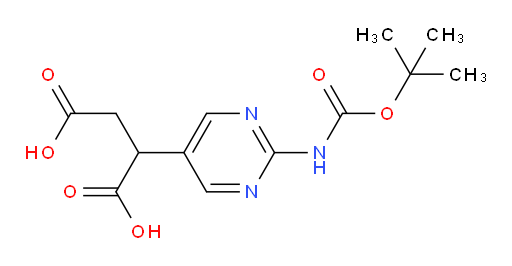 2-(2-{[(tert-butoxy)carbonyl]amino}pyrimidin-5-yl)butanedioic acid