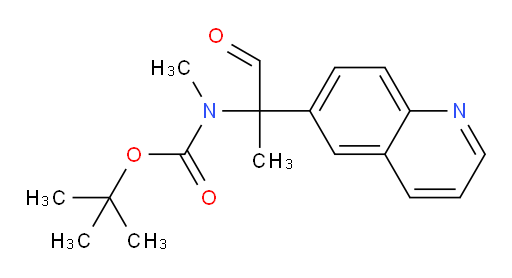 tert-butyl N-methyl-N-[1-oxo-2-(quinolin-6-yl)propan-2-yl]carbamate