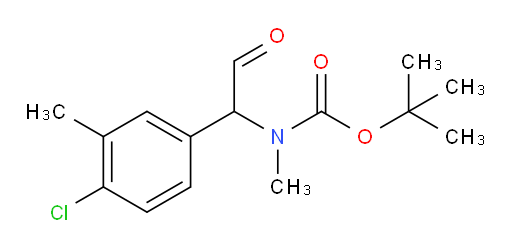 tert-butyl N-[1-(4-chloro-3-methylphenyl)-2-oxoethyl]-N-methylcarbamate