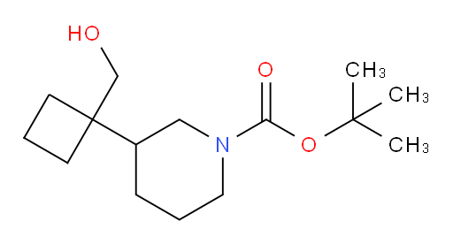 tert-butyl 3-[1-(hydroxymethyl)cyclobutyl]piperidine-1-carboxylate