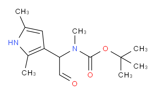 tert-butyl N-[1-(2,5-dimethyl-1H-pyrrol-3-yl)-2-oxoethyl]-N-methylcarbamate