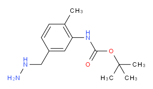 tert-butyl N-[5-(hydrazinylmethyl)-2-methylphenyl]carbamate