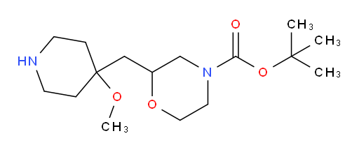 tert-butyl 2-[(4-methoxypiperidin-4-yl)methyl]morpholine-4-carboxylate
