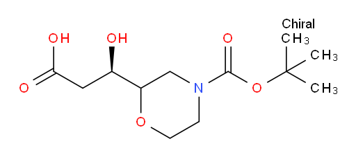 (3R)-3-{4-[(tert-butoxy)carbonyl]morpholin-2-yl}-3-hydroxypropanoic acid