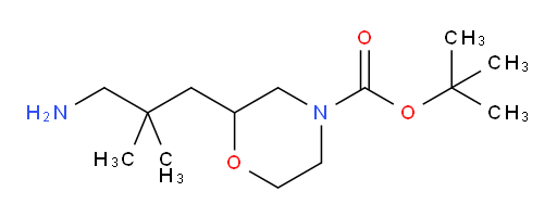 tert-butyl 2-(3-amino-2,2-dimethylpropyl)morpholine-4-carboxylate