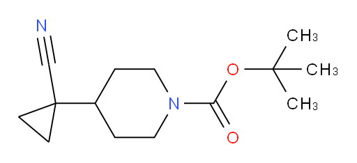 tert-butyl 4-(1-cyanocyclopropyl)piperidine-1-carboxylate