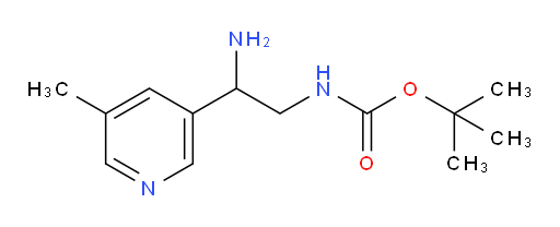 tert-butyl N-[2-amino-2-(5-methylpyridin-3-yl)ethyl]carbamate