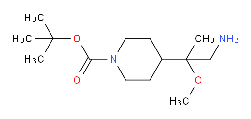 tert-butyl 4-(1-amino-2-methoxypropan-2-yl)piperidine-1-carboxylate