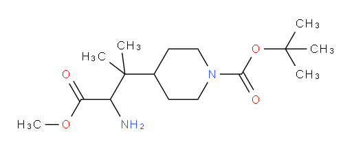 tert-butyl 4-(3-amino-4-methoxy-2-methyl-4-oxobutan-2-yl)piperidine-1-carboxylate