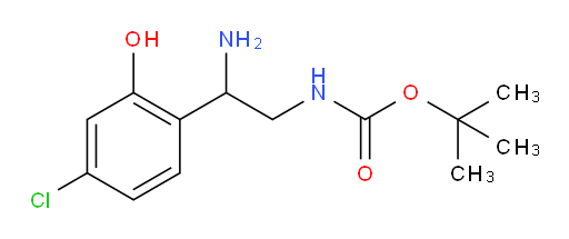 tert-butyl N-[2-amino-2-(4-chloro-2-hydroxyphenyl)ethyl]carbamate