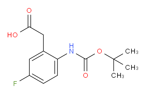 2-(2-{[(tert-butoxy)carbonyl]amino}-5-fluorophenyl)acetic acid