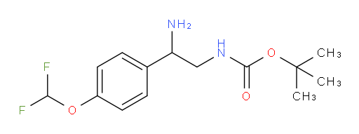tert-butyl N-{2-amino-2-[4-(difluoromethoxy)phenyl]ethyl}carbamate