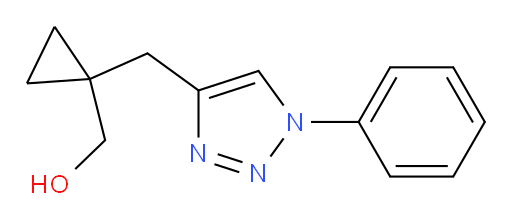 {1-[(1-phenyl-1H-1,2,3-triazol-4-yl)methyl]cyclopropyl}methanol