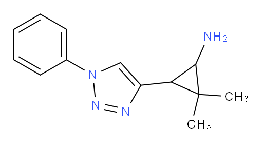 2,2-dimethyl-3-(1-phenyl-1H-1,2,3-triazol-4-yl)cyclopropan-1-amine