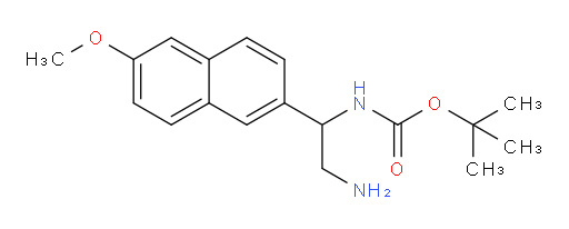 tert-butyl N-[2-amino-1-(6-methoxynaphthalen-2-yl)ethyl]carbamate