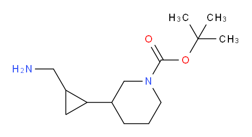 tert-butyl 3-[2-(aminomethyl)cyclopropyl]piperidine-1-carboxylate