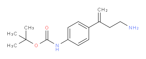 tert-butyl N-[4-(4-aminobut-1-en-2-yl)phenyl]carbamate