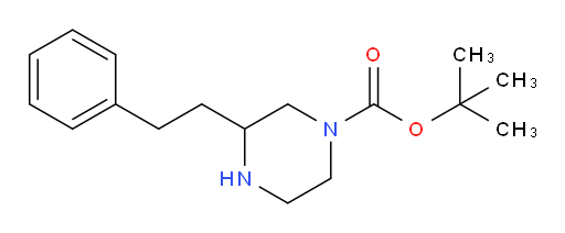 tert-butyl 3-(2-phenylethyl)piperazine-1-carboxylate