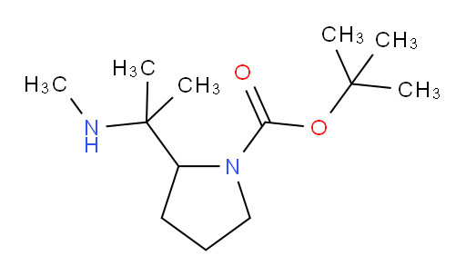 tert-butyl 2-[2-(methylamino)propan-2-yl]pyrrolidine-1-carboxylate