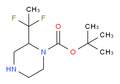 tert-butyl 2-(1,1-difluoroethyl)piperazine-1-carboxylate