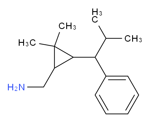 [2,2-dimethyl-3-(2-methyl-1-phenylpropyl)cyclopropyl]methanamine