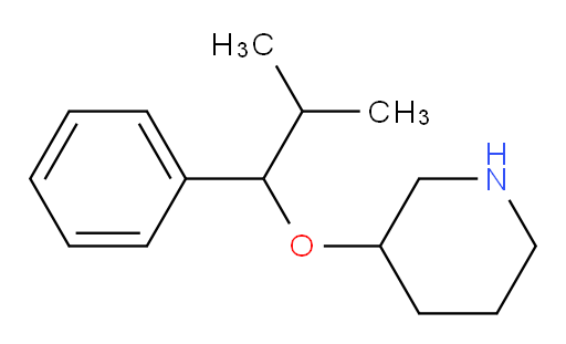 3-(2-methyl-1-phenylpropoxy)piperidine