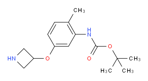 tert-butyl N-[5-(azetidin-3-yloxy)-2-methylphenyl]carbamate