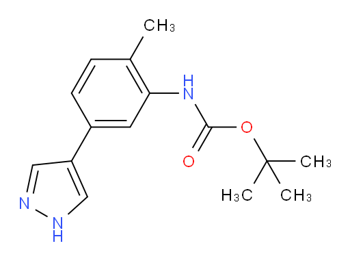 tert-butyl N-[2-methyl-5-(1H-pyrazol-4-yl)phenyl]carbamate