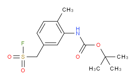 tert-butyl N-{5-[(fluorosulfonyl)methyl]-2-methylphenyl}carbamate