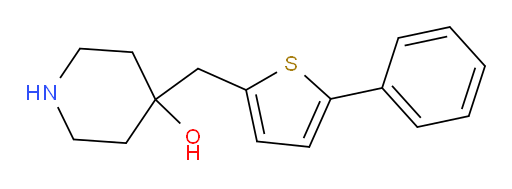 4-[(5-phenylthiophen-2-yl)methyl]piperidin-4-ol