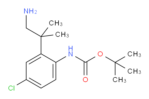 tert-butyl N-[2-(1-amino-2-methylpropan-2-yl)-4-chlorophenyl]carbamate