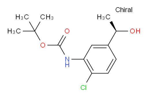 tert-butyl N-{2-chloro-5-[(1R)-1-hydroxyethyl]phenyl}carbamate
