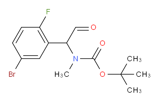 tert-butyl N-[1-(5-bromo-2-fluorophenyl)-2-oxoethyl]-N-methylcarbamate