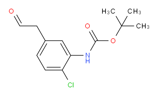 tert-butyl N-[2-chloro-5-(2-oxoethyl)phenyl]carbamate