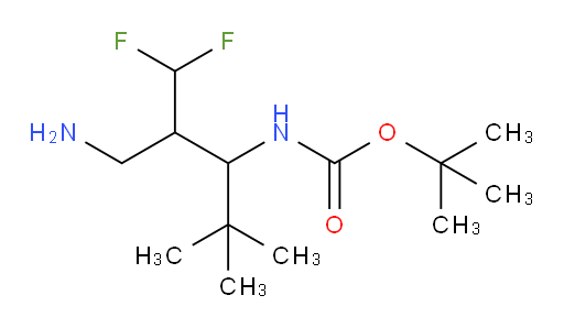 tert-butyl N-[1-amino-2-(difluoromethyl)-4,4-dimethylpentan-3-yl]carbamate