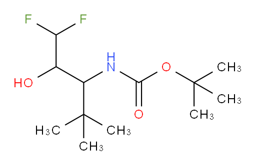 tert-butyl N-(1,1-difluoro-2-hydroxy-4,4-dimethylpentan-3-yl)carbamate