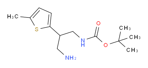tert-butyl N-[3-amino-2-(5-methylthiophen-2-yl)propyl]carbamate