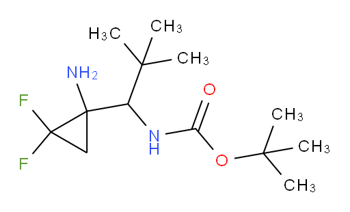 tert-butyl N-[1-(1-amino-2,2-difluorocyclopropyl)-2,2-dimethylpropyl]carbamate