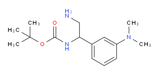 tert-butyl N-{2-amino-1-[3-(dimethylamino)phenyl]ethyl}carbamate