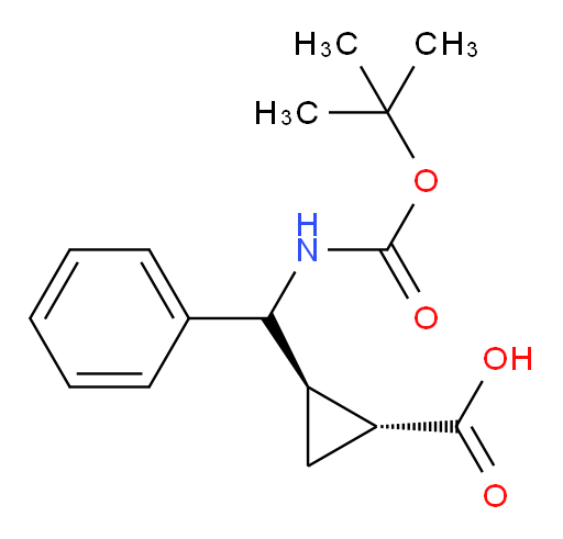 rac-(1R,2R)-2-({[(tert-butoxy)carbonyl]amino}(phenyl)methyl)cyclopropane-1-carboxylic acid