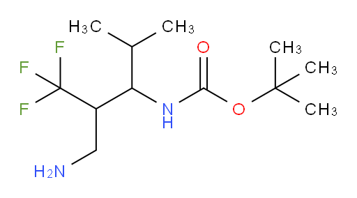 tert-butyl N-[1-amino-4-methyl-2-(trifluoromethyl)pentan-3-yl]carbamate