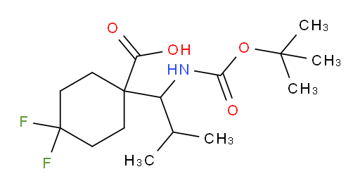 1-(1-{[(tert-butoxy)carbonyl]amino}-2-methylpropyl)-4,4-difluorocyclohexane-1-carboxylic acid