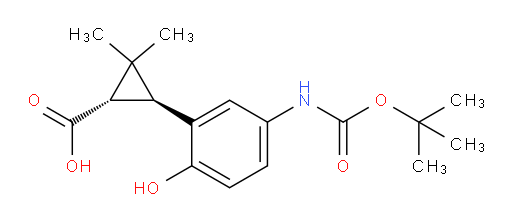 rac-(1R,3R)-3-(5-{[(tert-butoxy)carbonyl]amino}-2-hydroxyphenyl)-2,2-dimethylcyclopropane-1-carboxylic acid