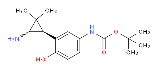 rac-tert-butyl N-{3-[(1R,3R)-3-amino-2,2-dimethylcyclopropyl]-4-hydroxyphenyl}carbamate
