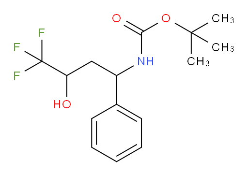 tert-butyl N-(4,4,4-trifluoro-3-hydroxy-1-phenylbutyl)carbamate