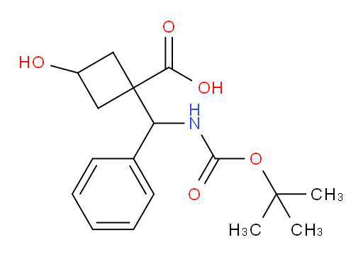 1-({[(tert-butoxy)carbonyl]amino}(phenyl)methyl)-3-hydroxycyclobutane-1-carboxylic acid