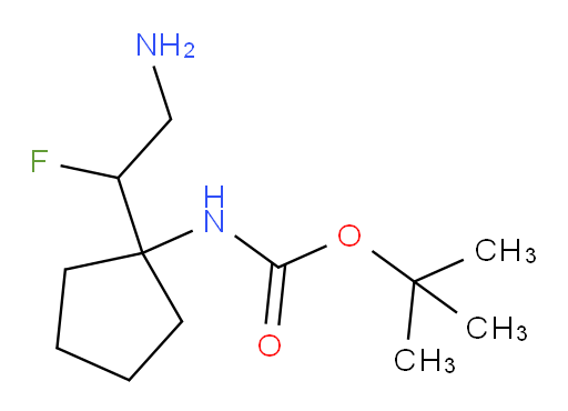 tert-butyl N-[1-(2-amino-1-fluoroethyl)cyclopentyl]carbamate